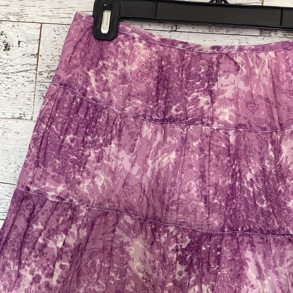 Talbots Purple Tie Dye Tiered Skirt 2P - Picture 4 of 5